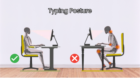 typing posture